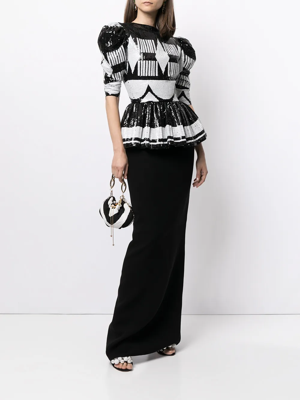 фото Saiid kobeisy платье макси без рукавов