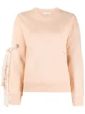 Chloé bow-detail sweatshirt - Pink