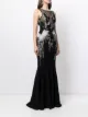 Saiid Kobeisy fitted floral lace-embroidered gown