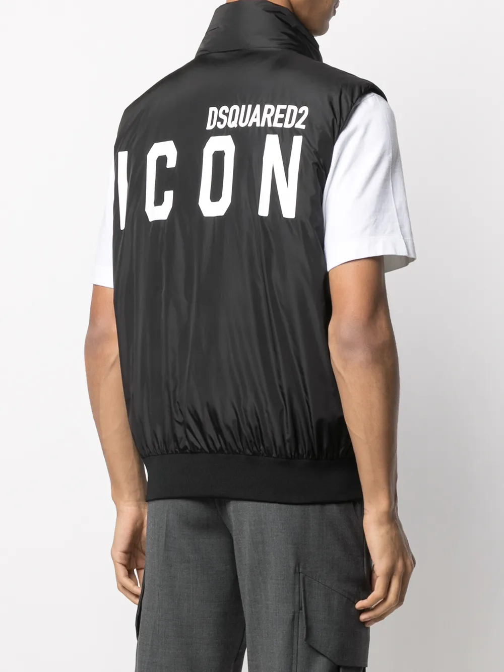 фото Dsquared2 дутый жилет icon с логотипом