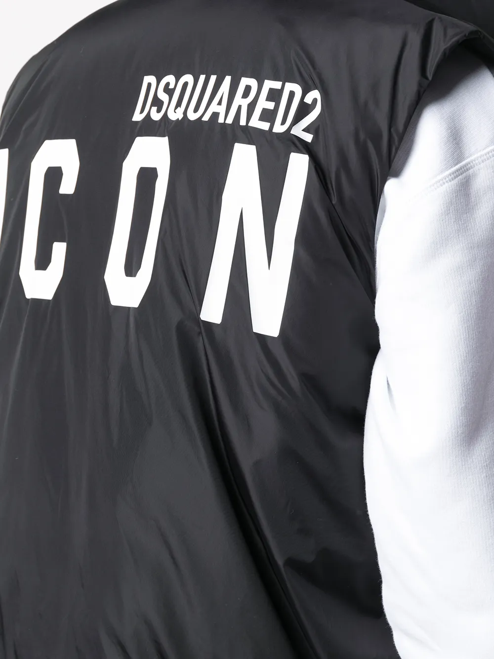 фото Dsquared2 дутый жилет icon с логотипом