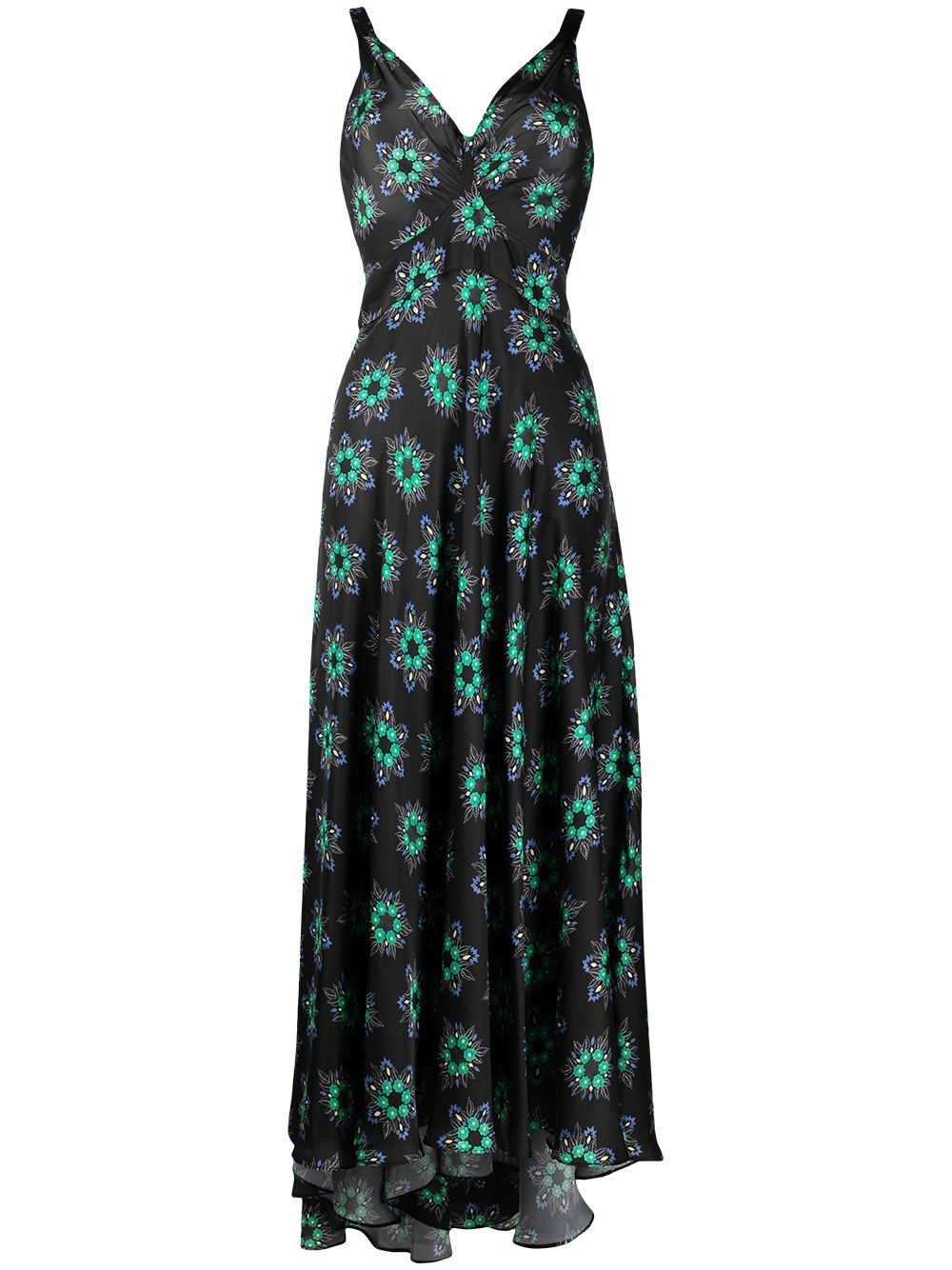 Shop Paco Rabanne geometric flower print empire line dress with Express ...