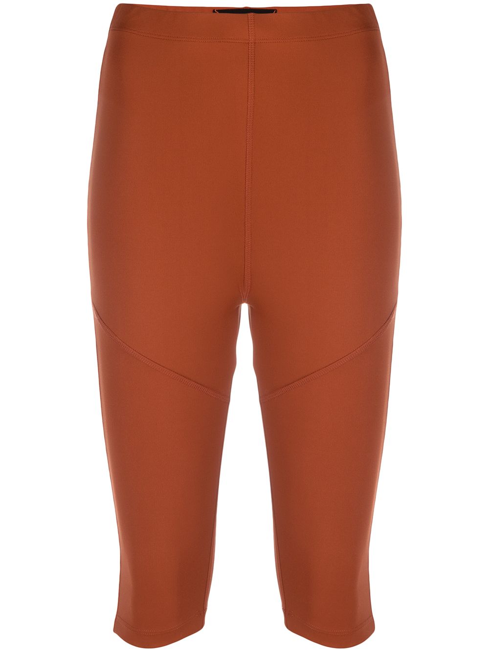 

STYLAND high-waisted cropped leggings - Brown