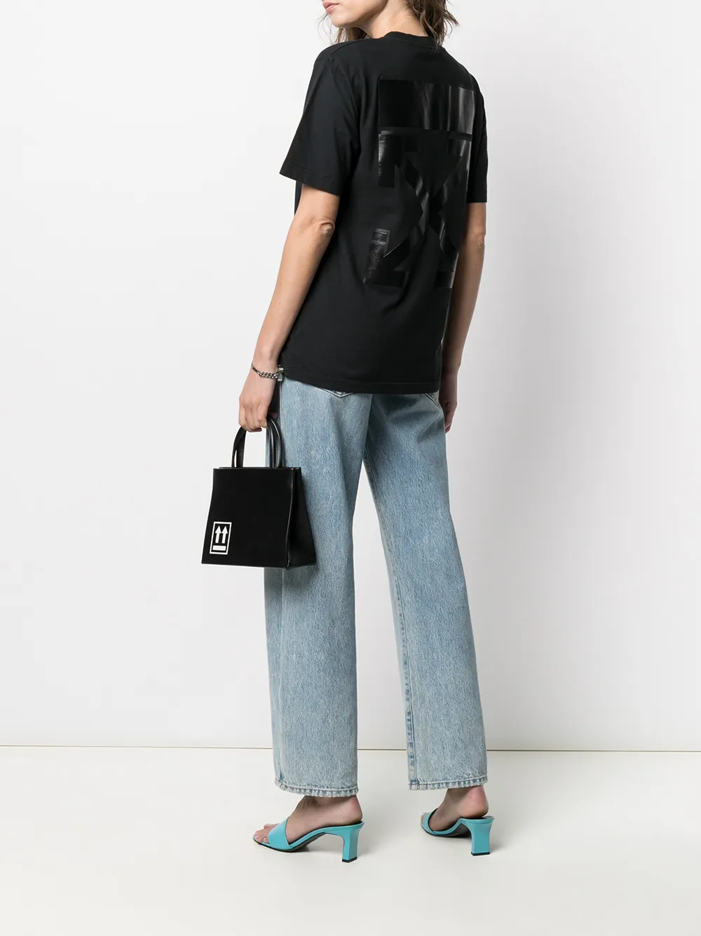 Image 2 of Off-White Arrow-print cotton T-shirt