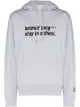 Image 1 of Helmut Lang Stay in School print hoodie