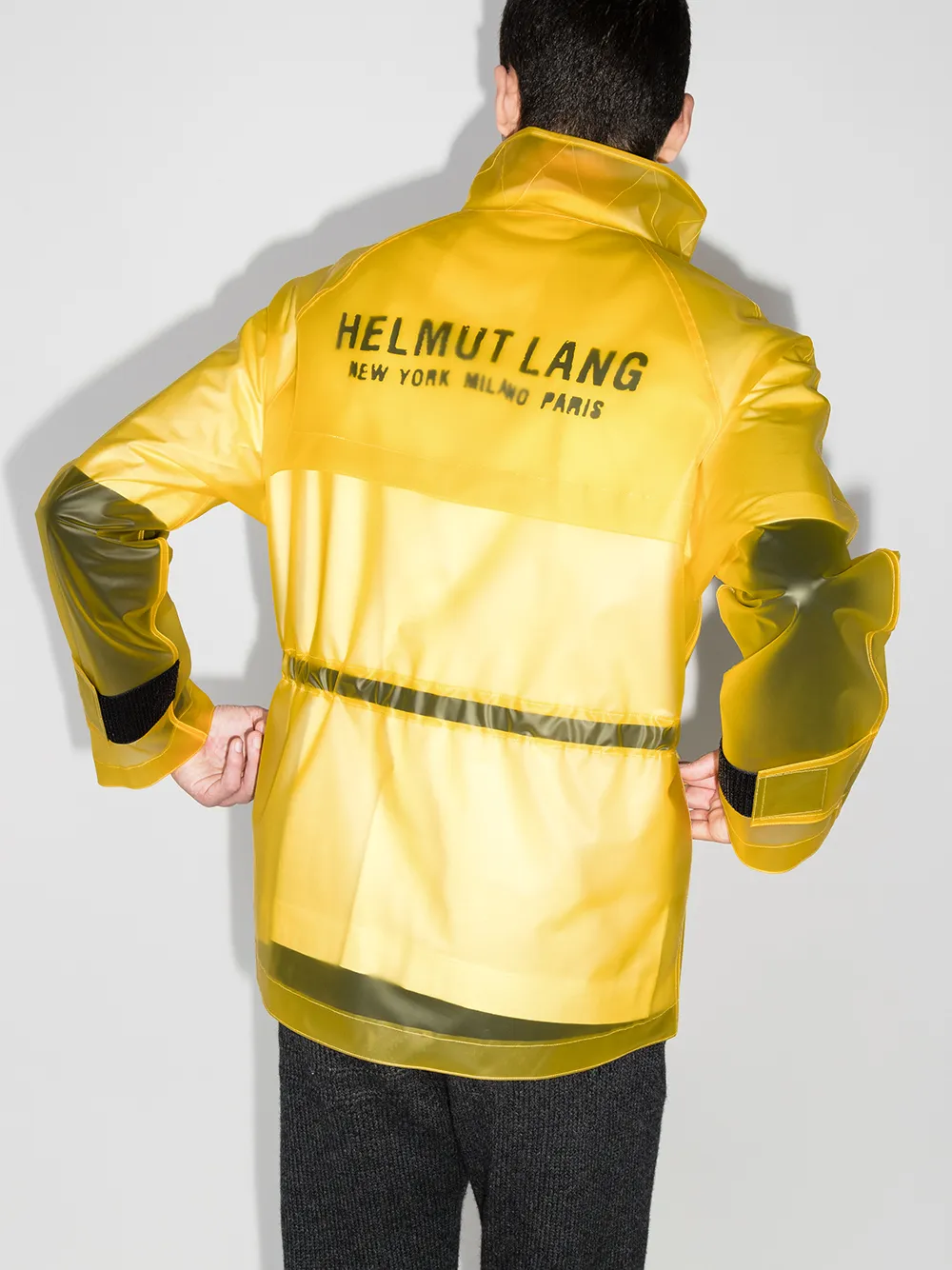 фото Helmut lang полупрозрачная куртка tech