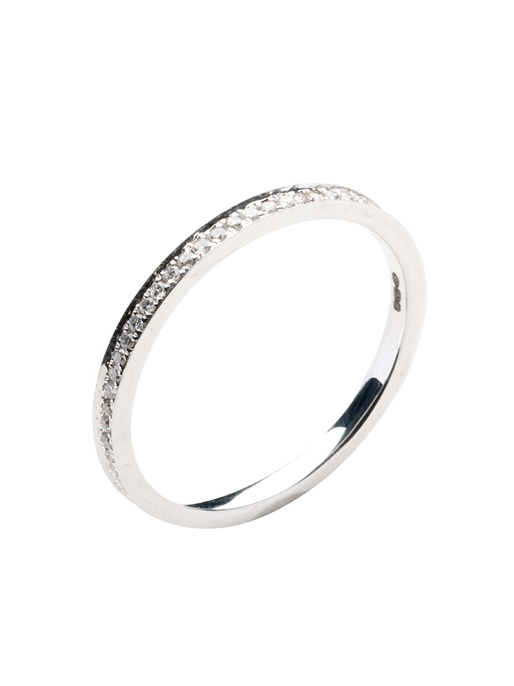 Shop Annoushka 18kt White Gold Diamond Eclipse Eternity Ring In Silver