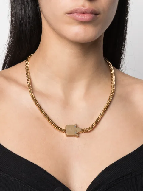 1017 Alyx 9sm Mini Cubix Chain Necklace Farfetch