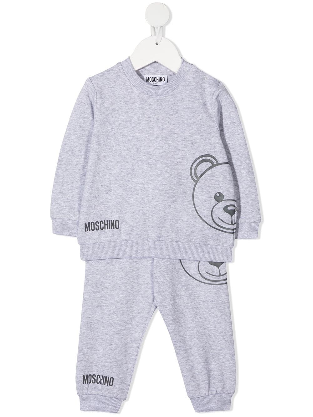 фото Moschino kids спортивный костюм с принтом teddy bear