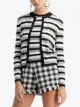 Oscar de la Renta striped knit cardigan