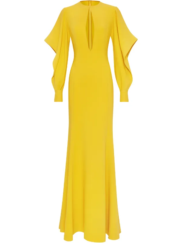 Oscar de la renta yellow gown Clearance