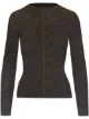 Image 1 of Oscar de la Renta sparkle-effect fine-knit jumper