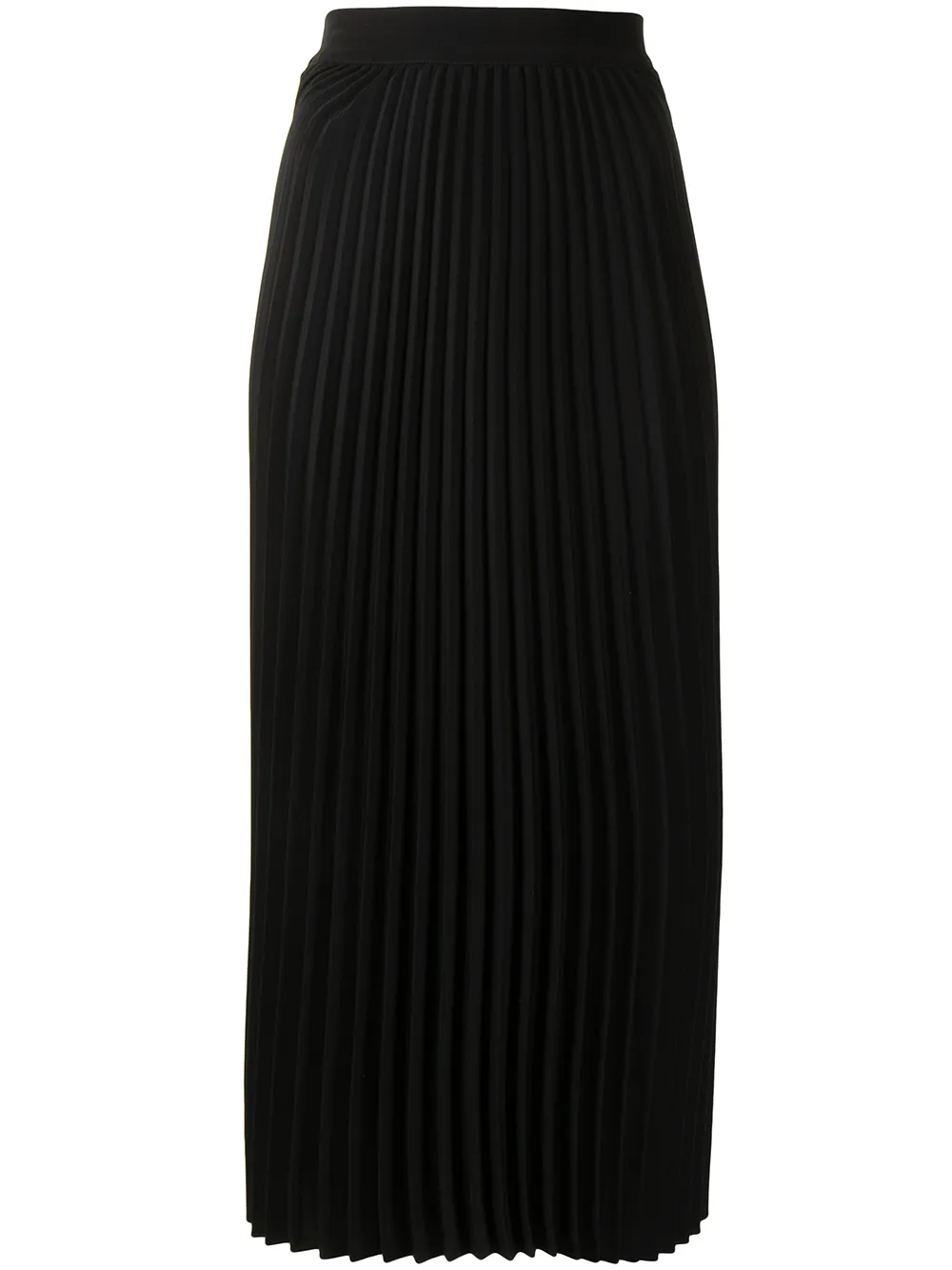 pleated midi skirt