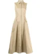 Image 1 of Co sleeveless A-line shirt dress