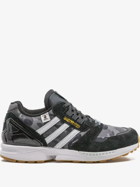 adidas x Bape x Undefeated ZX 8000 "Black" sneakers