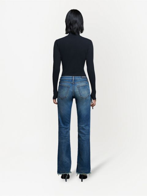 Balenciaga faded-effect Flared Jeans - Farfetch