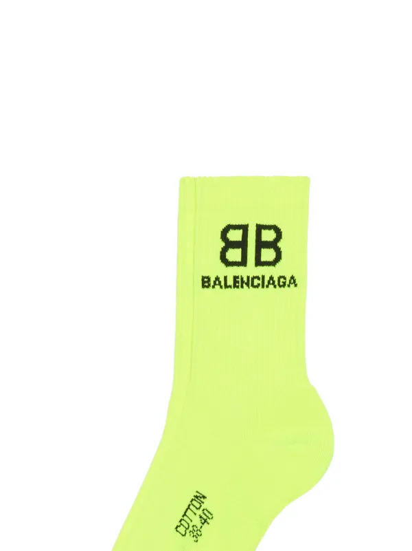 Balenciaga Sokken met geborduurd logo - Geel 6569674A8B416202887 -  Vergelijk prijzen