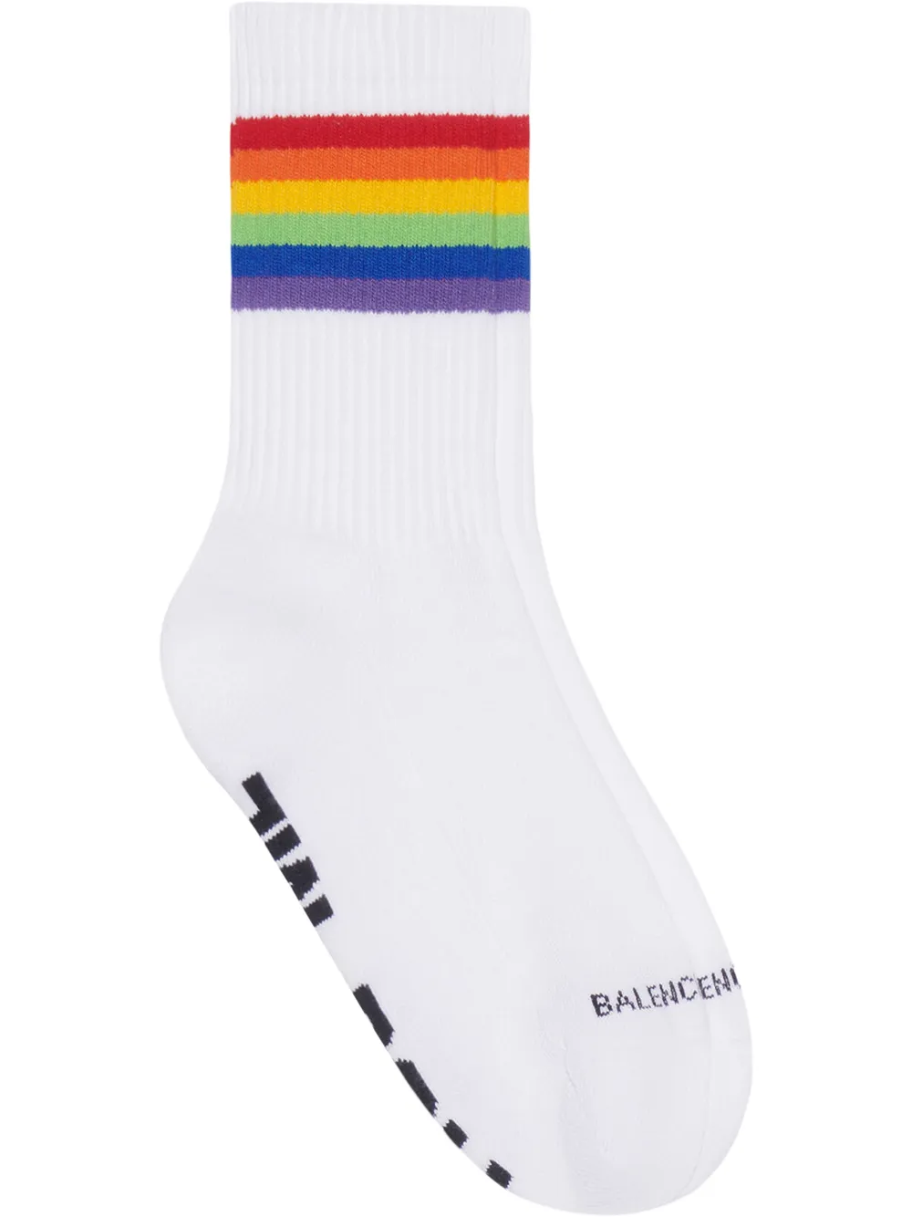 Fetish Rainbow-intarsia socks