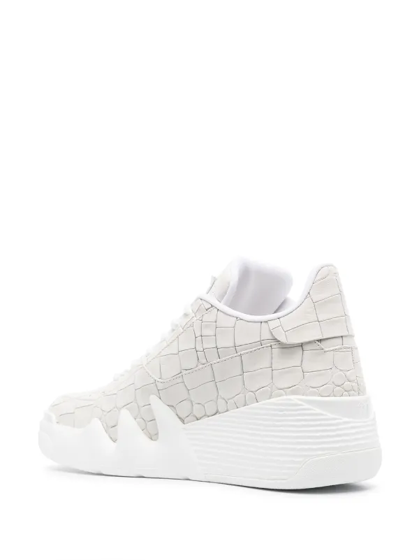 Giuseppe Zanotti Tenis Con Efecto De Piel De Cocodrilo - Farfetch