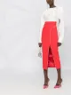 Image 2 of The Attico padded-shoulder jacquard blouse