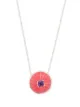 Image 1 of AKANSHA SETHI amethyst pink enamel button necklace