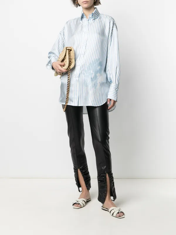 longline button down shirt