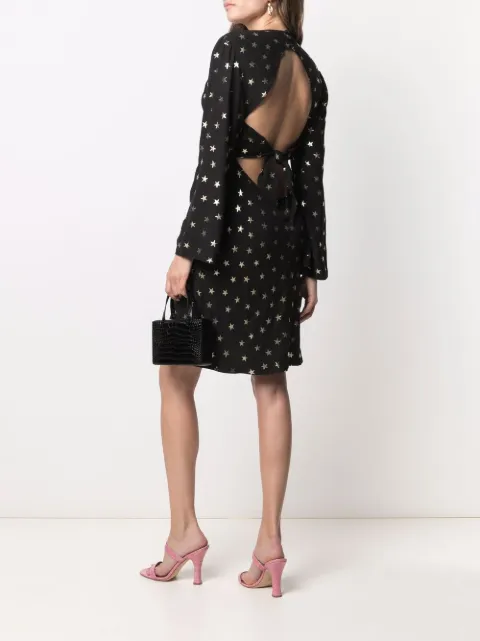 Rixo Star Print Shift Dress - Farfetch