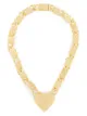 Image 1 of Natasha Zinko Hearts curb-chain necklace