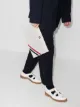 Image 2 of Thom Browne RWB tri-stripe clutch bag