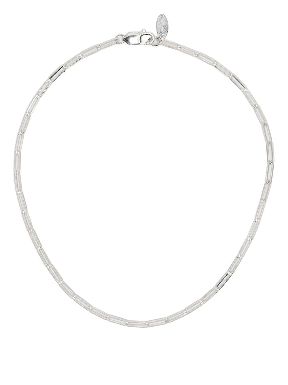 Victoria Strigini Thick Link Silver Chain Necklace