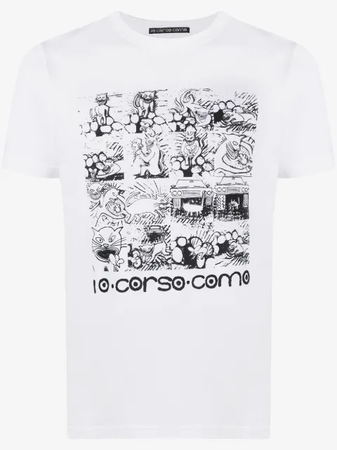 10 CORSO COMO graphic print short-sleeved T-shirt