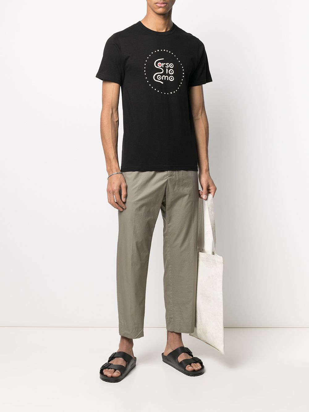 Shop 10 Corso Como Logo-print Short-sleeved T-shirt In Black