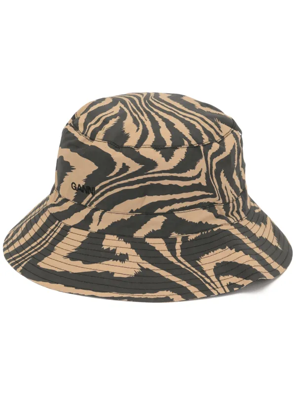 zebra print bucket hat