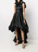 Zuhair Murad high low satin gown