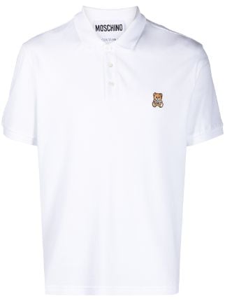 Bianco Farfetch Abbigliamento Top e t-shirt T-shirt Polo T-shirt con ricamo Polo Bear 
