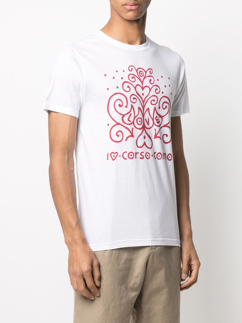 Shop 10 Corso Como Logo-print Short-sleeved T-shirt In White