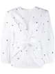Image 1 of Philosophy Di Lorenzo Serafini polka-dot front-tie blouse