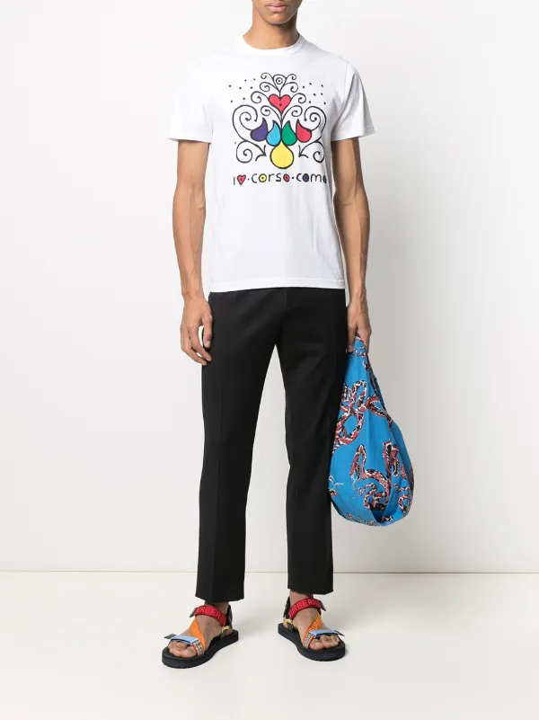 10 CORSO COMO Graphic Print short-sleeved T-shirt | White