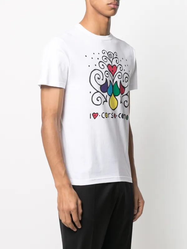10 CORSO COMO Graphic Print short-sleeved T-shirt | White