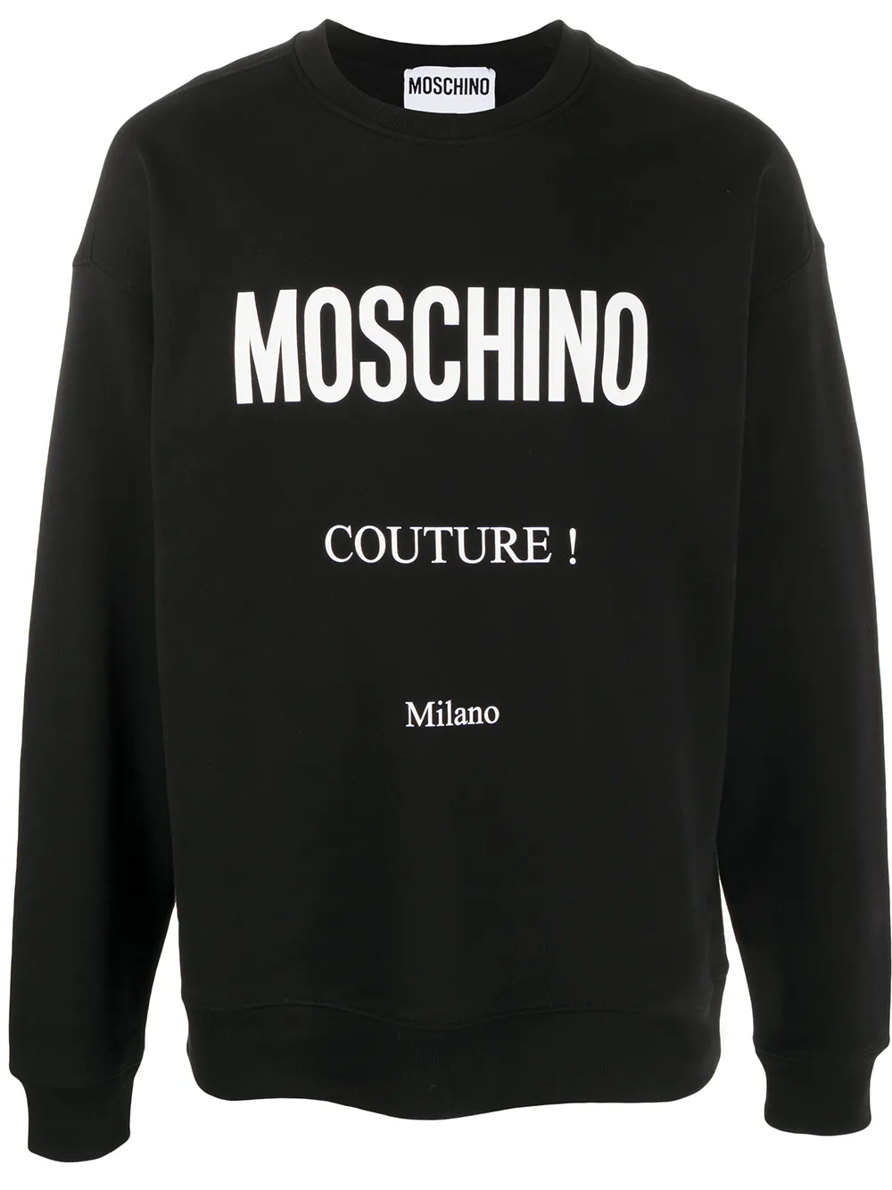 

Moschino logo-print crew-neck sweatshirt - Black