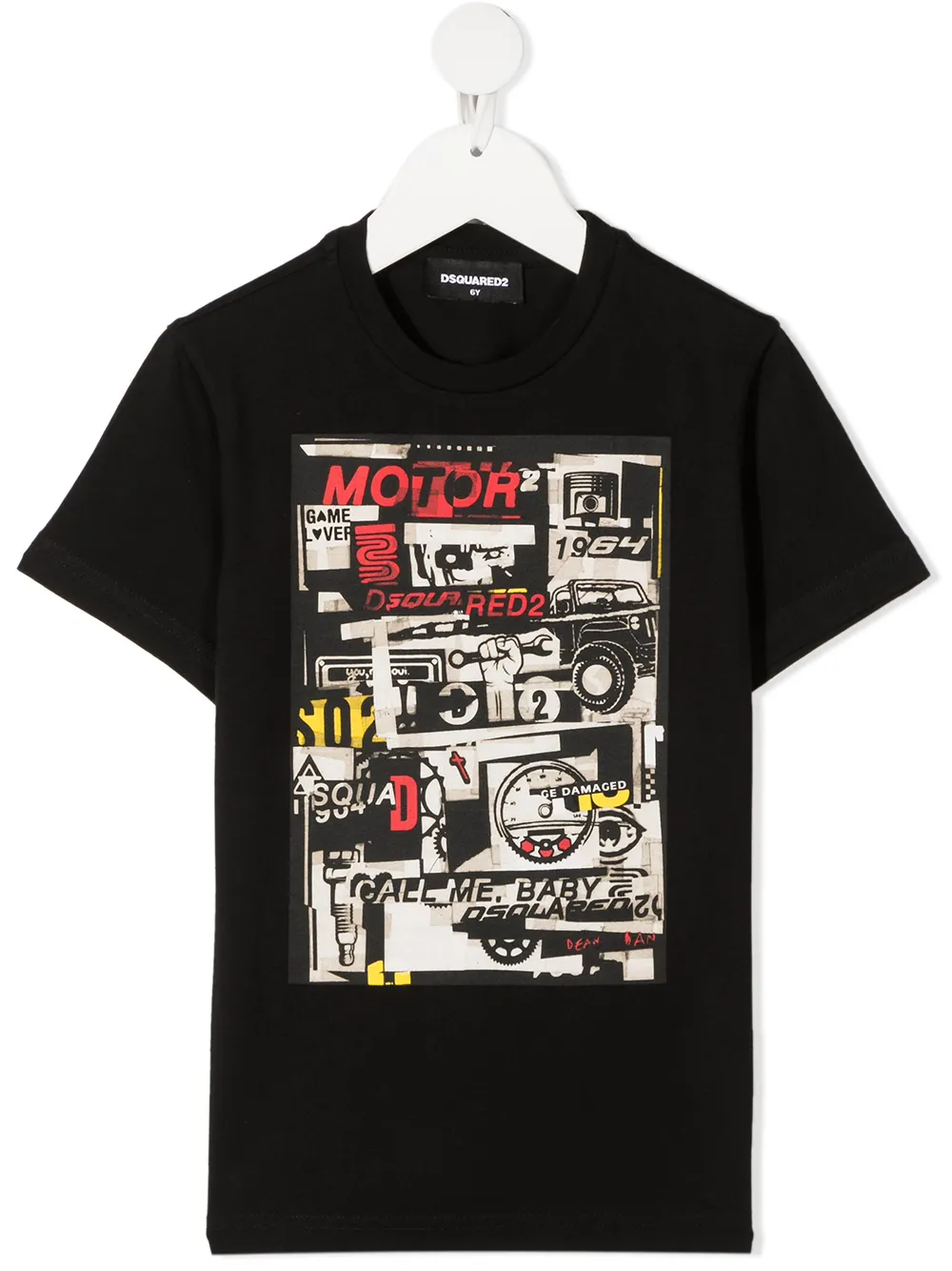 

Dsquared2 Kids playera con motivo de vehículo - Negro
