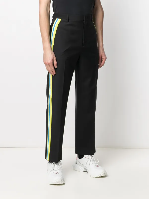 【関税＆送料込み】Valentino Garavani Wool Trousers Valentino Garavani Contrasting band wool track pants