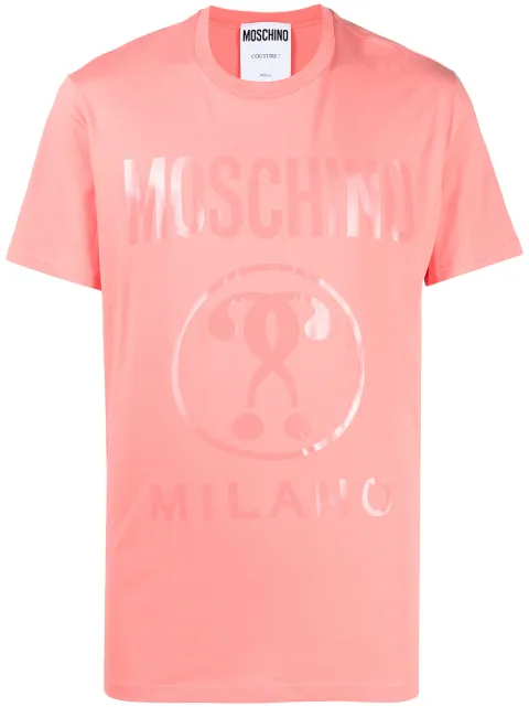 Moschino playera con logo estampado