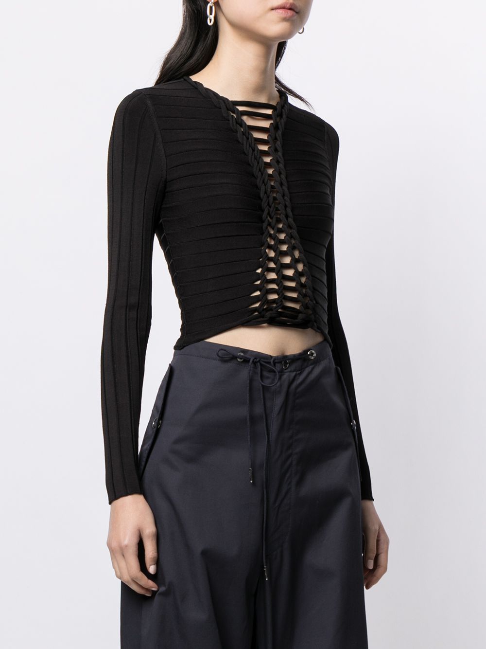 Dion Lee Braided Panel Top - Farfetch