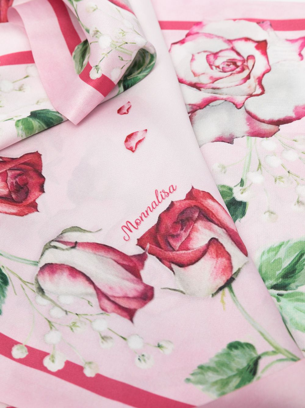 фото Monnalisa платок с цветочным принтом