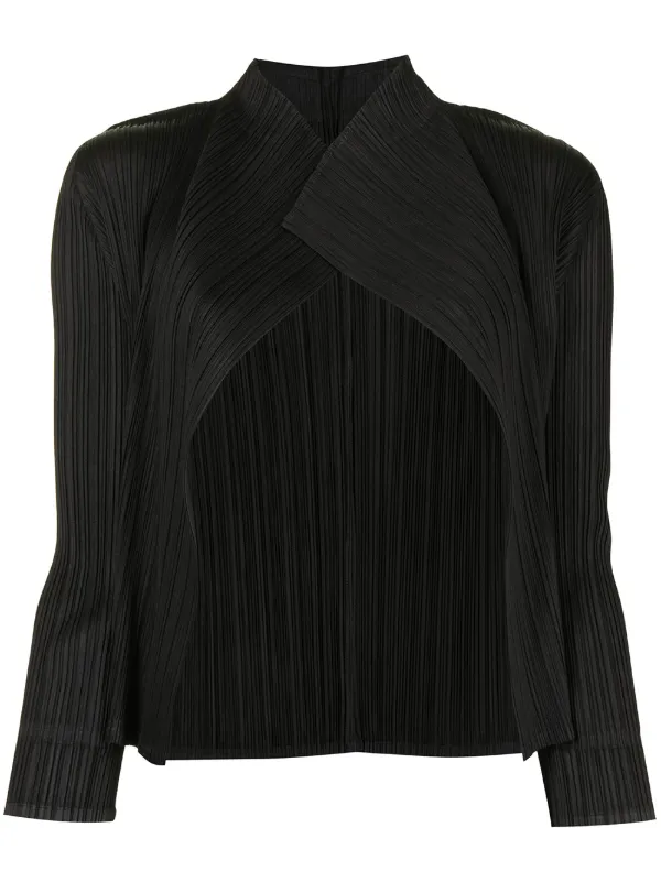 pleats please cardigan