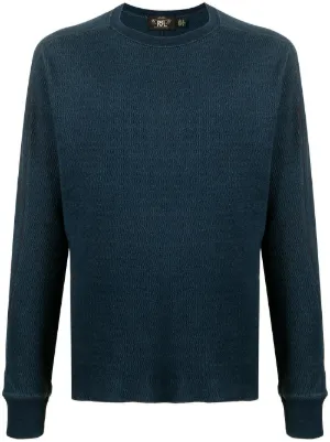 Ralph Lauren RRL ワッフルニット セーター | グレー | FARFETCH JP