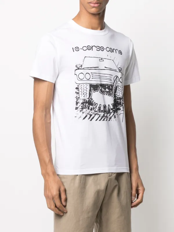 10 CORSO COMO Graphic Print short-sleeved T-shirt | White | FARFETCH