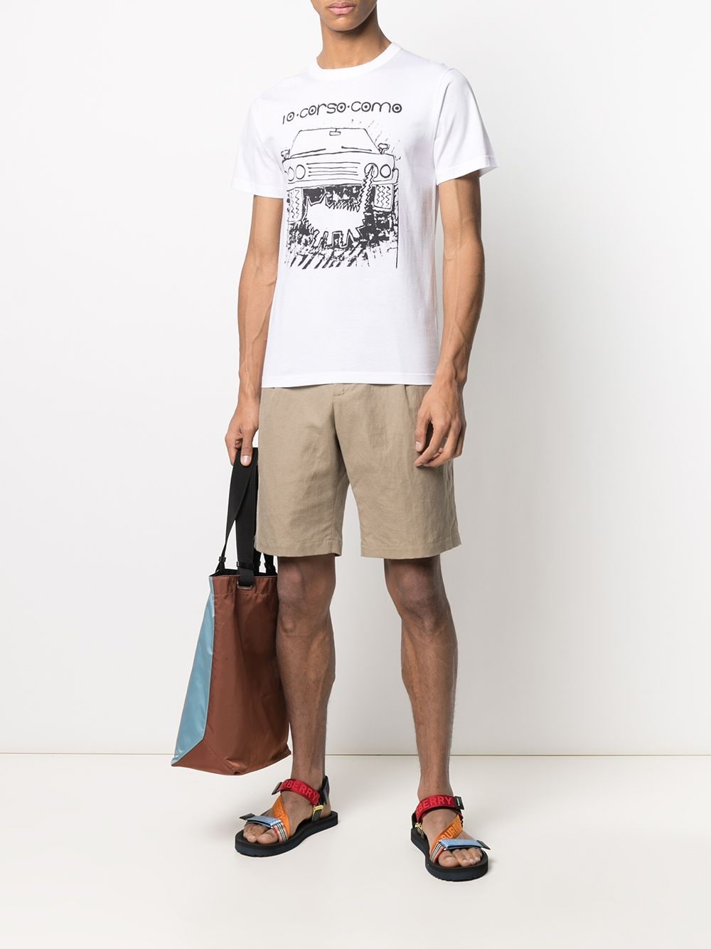 Shop 10 Corso Como Graphic Print Short-sleeved T-shirt In White