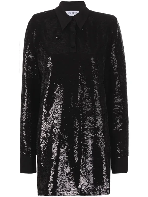 The Attico sequin-embellished mini dress